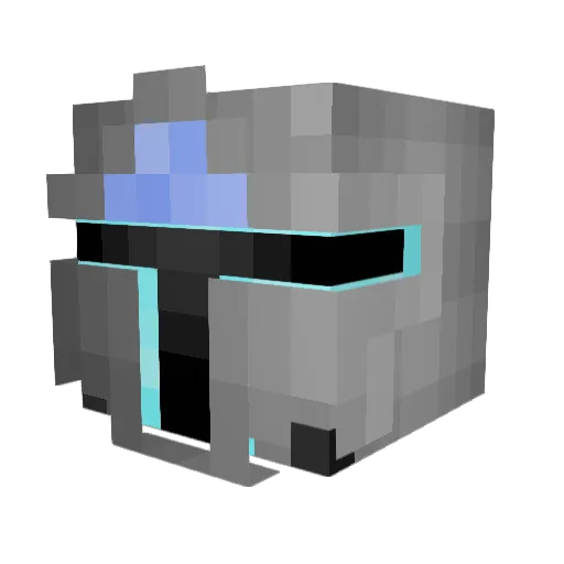 Huxa_Qex Minecraft avatar head, 3D render