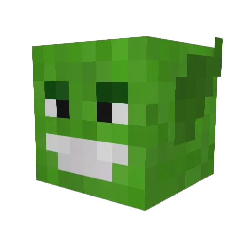 Huxgoblin Minecraft avatar head, 3D render