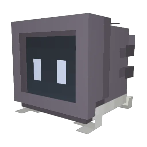 Huxibo_Chaos Minecraft avatar head, 3D render