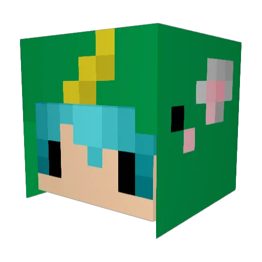 HuyHoang102 Minecraft avatar head, 3D render