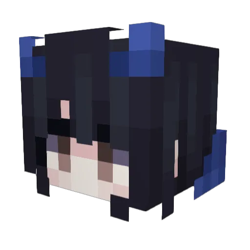 HuySosuEveryDay Minecraft avatar head, 3D render