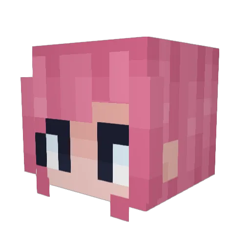 Huynha Minecraft avatar head, 3D render