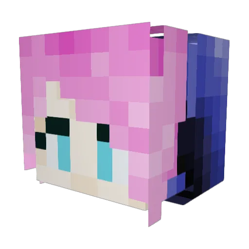 Huyu31 Minecraft avatar head, 3D render