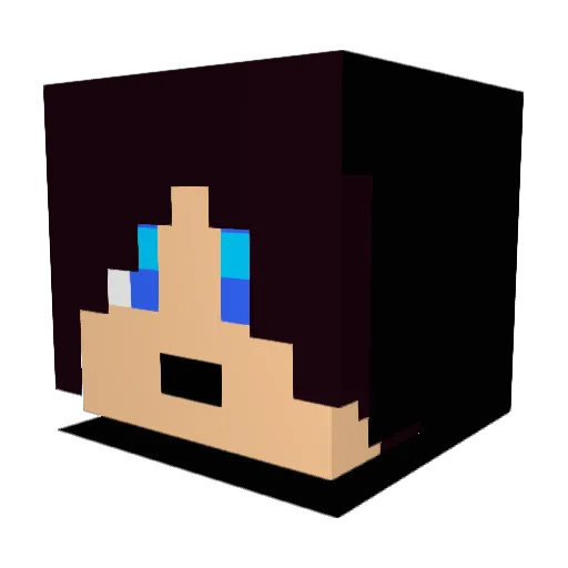 Hvbsoon Minecraft avatar head, 3D render