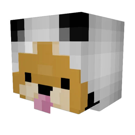 Hvgo21 Minecraft avatar head, 3D render