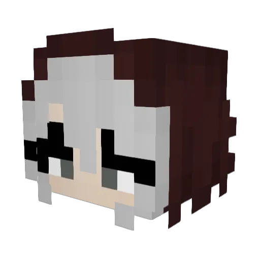 Hvnnv Minecraft avatar head, 3D render