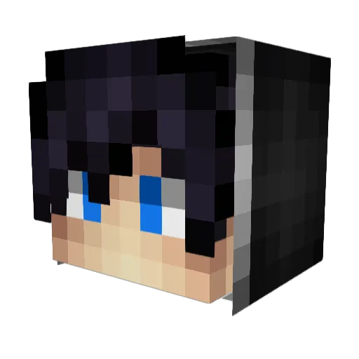 HvorforDet Minecraft avatar head, 3D render