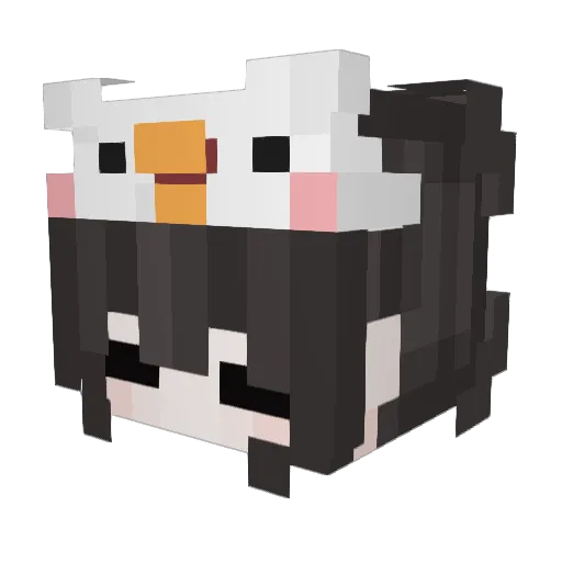 HvsBlossom Minecraft avatar head, 3D render