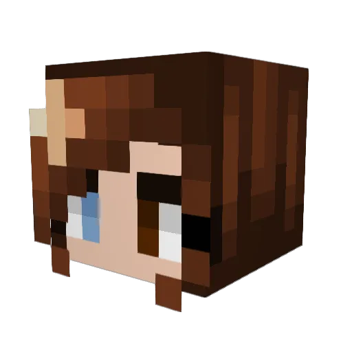 HvzeI Minecraft avatar head, 3D render
