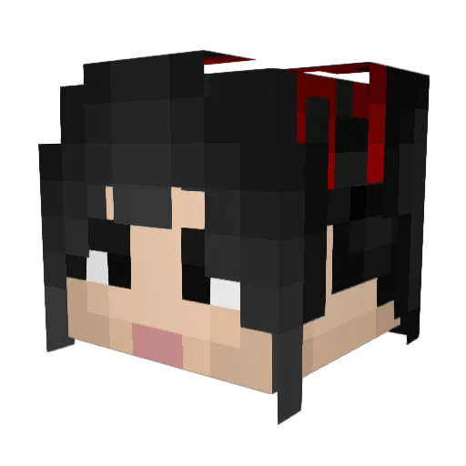 HwanWoong Minecraft avatar head, 3D render