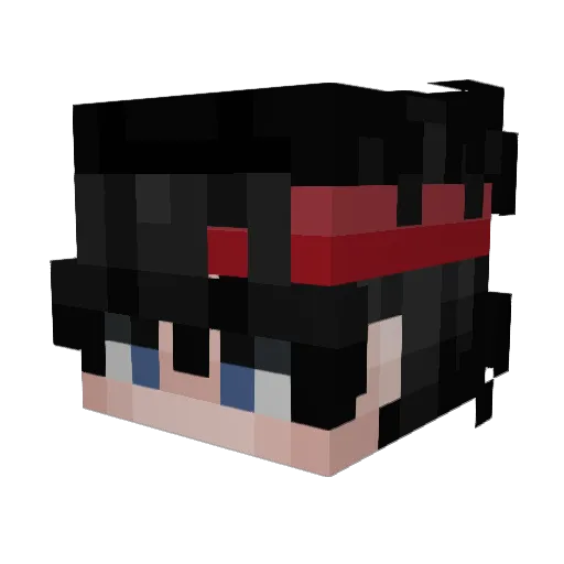 Hwan_10 Minecraft avatar head, 3D render