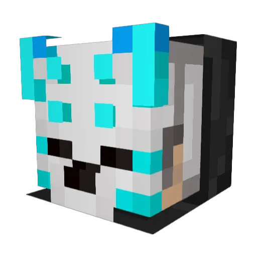 HwangRilo Minecraft avatar head, 3D render
