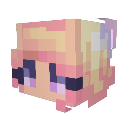 Hwarang17 Minecraft avatar head, 3D render