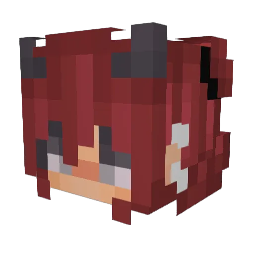 Hwaryuun Minecraft avatar head, 3D render