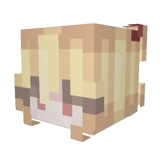 HweiJ Minecraft avatar head, 3D render