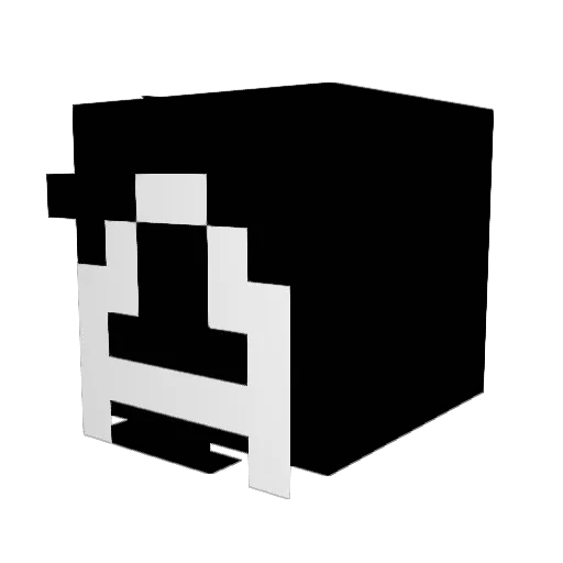 Hwhowho Minecraft avatar head, 3D render