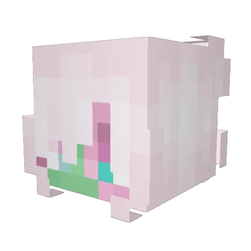Hwoney Minecraft avatar head, 3D render