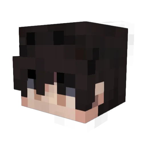 Hwuan84 Minecraft avatar head, 3D render