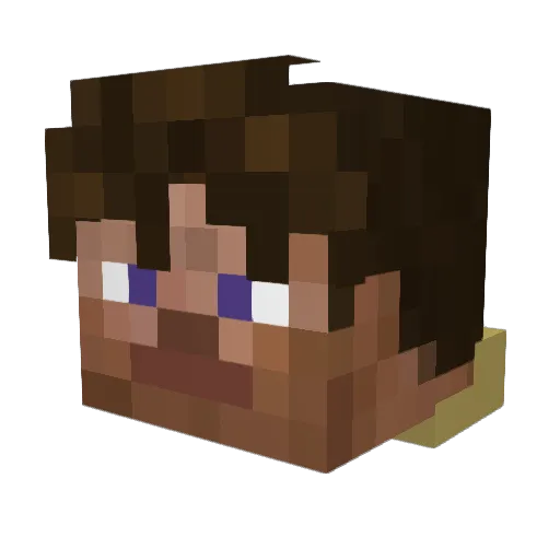 Hwy_Rescue Minecraft avatar head, 3D render