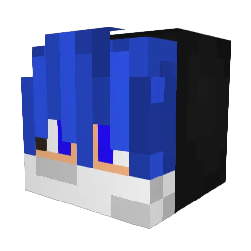 HxG_GP Minecraft avatar head, 3D render