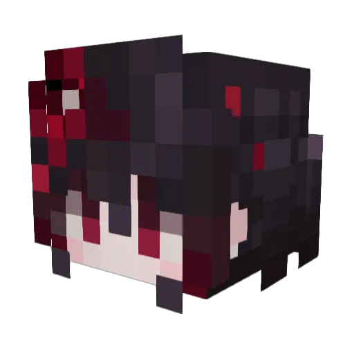 HxNote Minecraft avatar head, 3D render