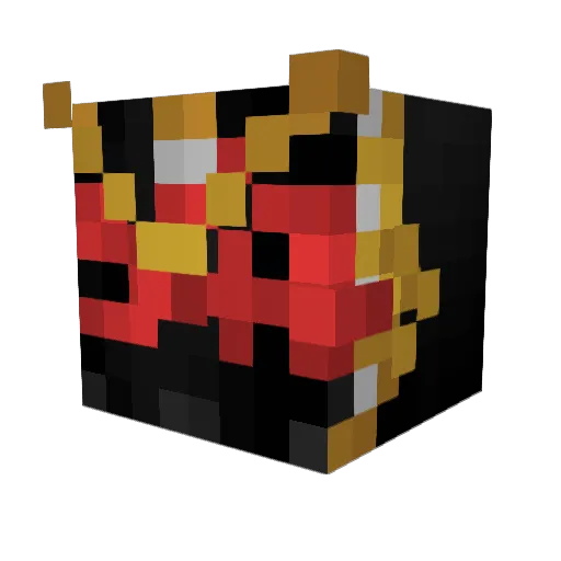 Hxlios Minecraft avatar head, 3D render