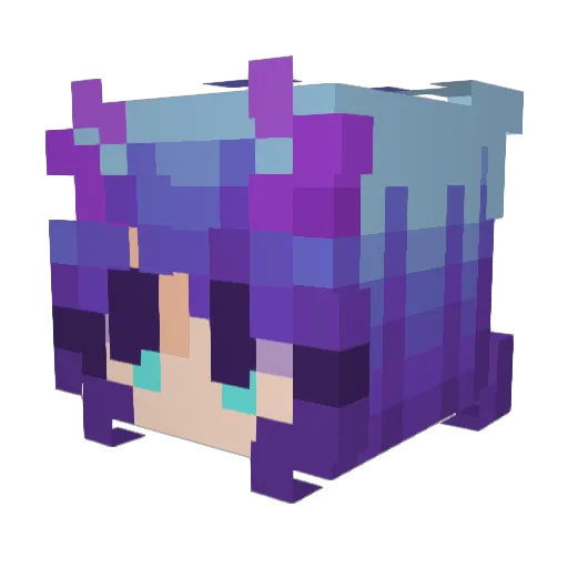 Hxpnotics Minecraft avatar head, 3D render