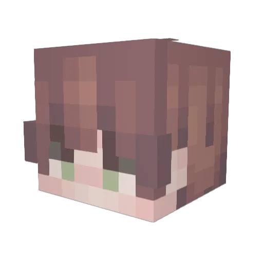 HxppyDays Minecraft avatar head, 3D render