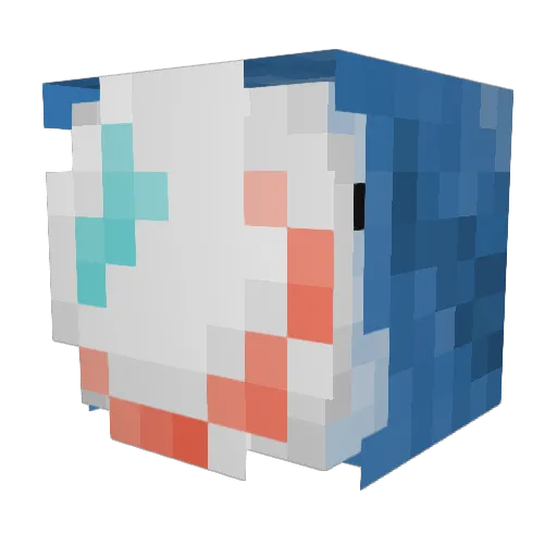 HxtCh0colate Minecraft avatar head, 3D render