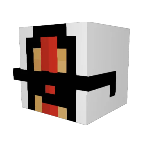 HxtDxg32 Minecraft avatar head, 3D render
