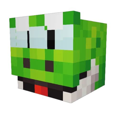 Hxy_ Minecraft avatar head, 3D render