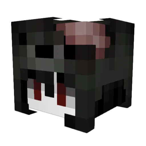Hy3en Minecraft avatar head, 3D render