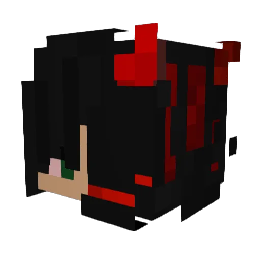 Hy6 Minecraft avatar head, 3D render