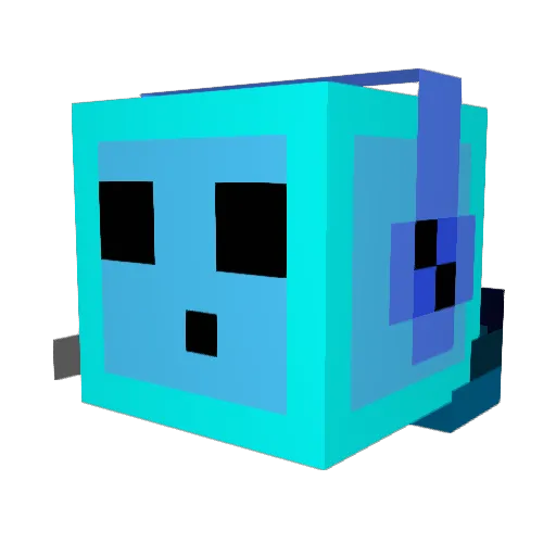 HyDMF Minecraft avatar head, 3D render