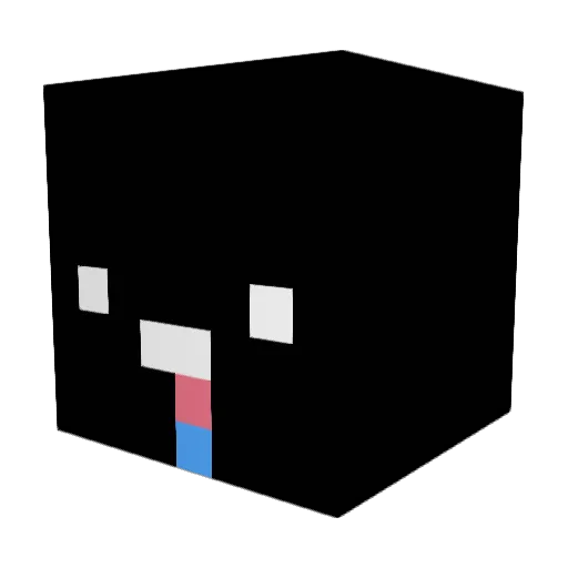 HyX_OP Minecraft avatar head, 3D render