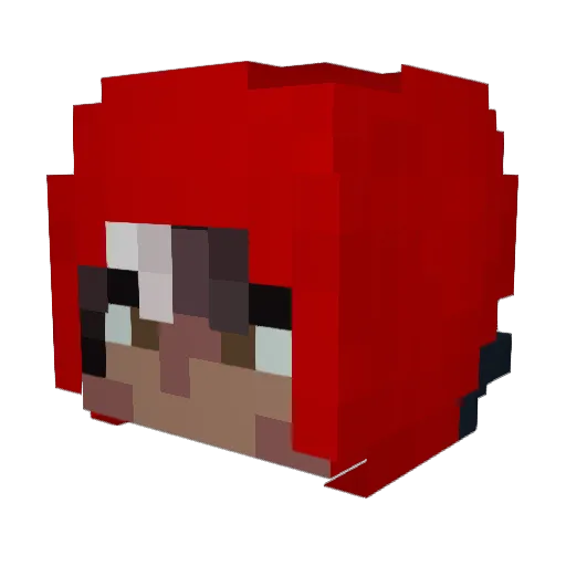 Hyacinth_Eros Minecraft avatar head, 3D render
