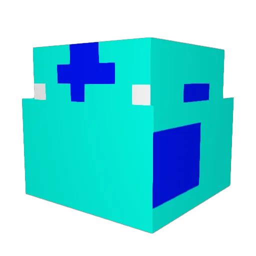 Hyalyun Minecraft avatar head, 3D render
