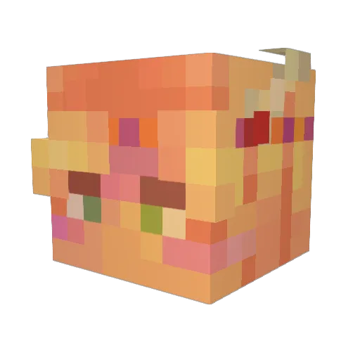 Hyanth Minecraft avatar head, 3D render