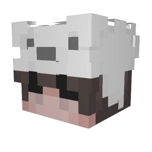 Hyaw Minecraft avatar head, 3D render