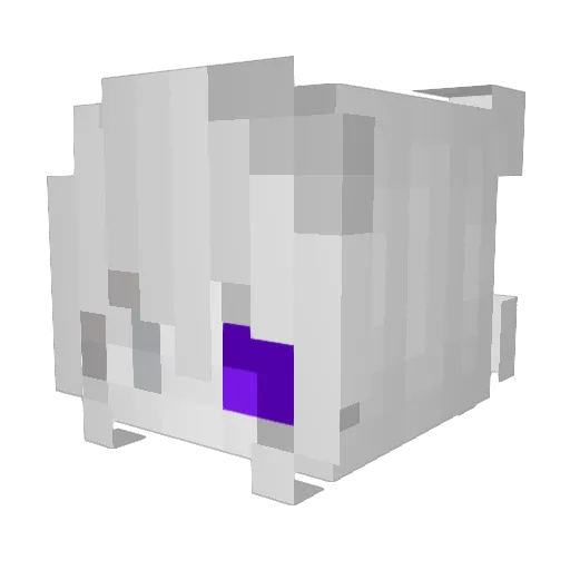Hybrid67_ Minecraft avatar head, 3D render