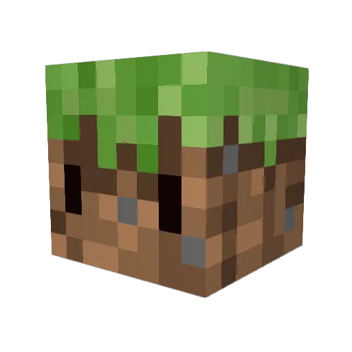 HybridBlock Minecraft avatar head, 3D render