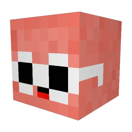 Hybrid_Boy80 Minecraft avatar head, 3D render