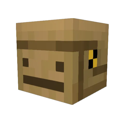 Hybrid_III Minecraft avatar head, 3D render