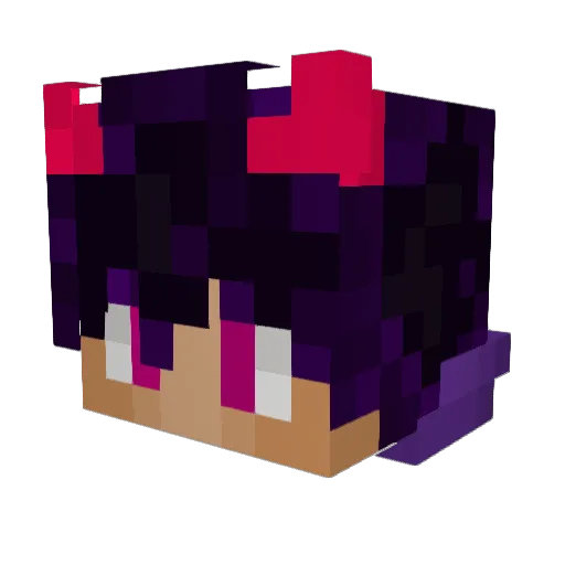 Hycope Minecraft avatar head, 3D render