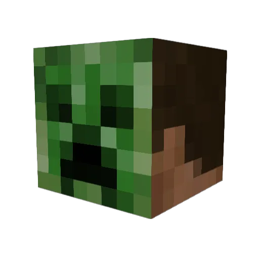 HydeClown Minecraft avatar head, 3D render