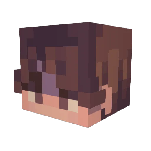 Hydenne Minecraft avatar head, 3D render