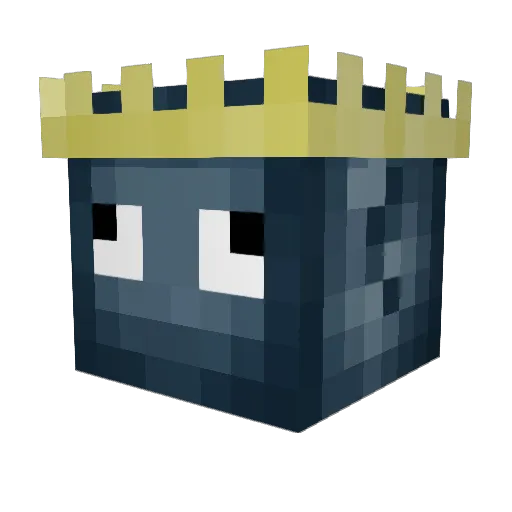 HyderCraft Minecraft avatar head, 3D render