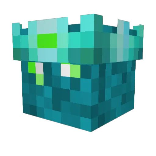 Hydr0xid Minecraft avatar head, 3D render