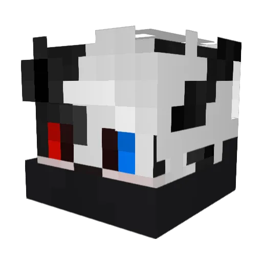 Hydra32 Minecraft avatar head, 3D render