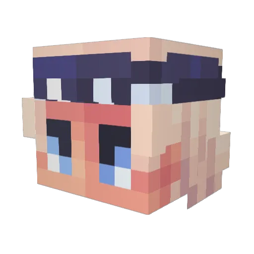 Hydra725 Minecraft avatar head, 3D render